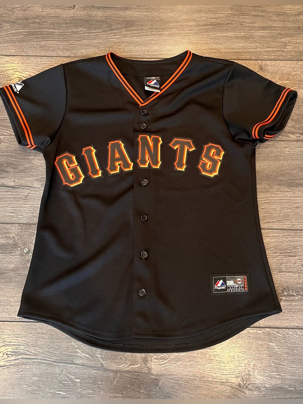 San Francisco Giants Jersey Womens Small Black MLB Baseball Majestic
